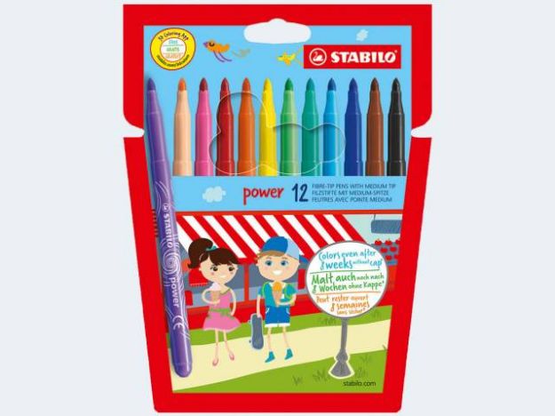 Bild von 12 Filstifte Stabilo Power - 280/12-01
