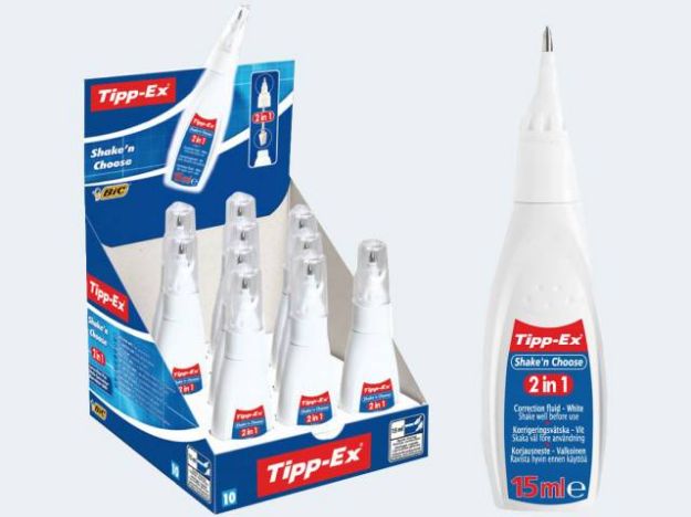 Bild von Tipp-Ex Shake´n Choose 15ml 2 in 1 - Eine Verkaufseinheit = 10 Stück - 901732