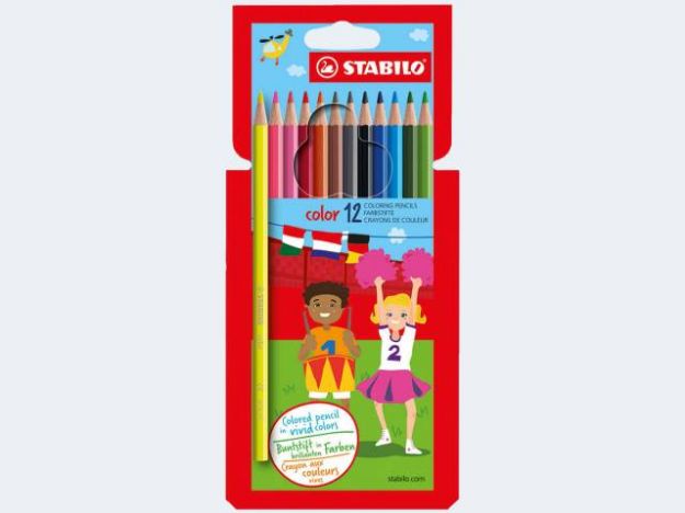 Bild von 18 Stabilo Color Farbstifte im Pappetui - 1918/77-01