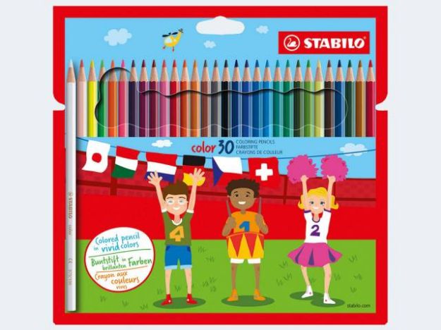 Bild von 30 Stabilo Color Farbstifte im Pappetui - 1930/77-01
