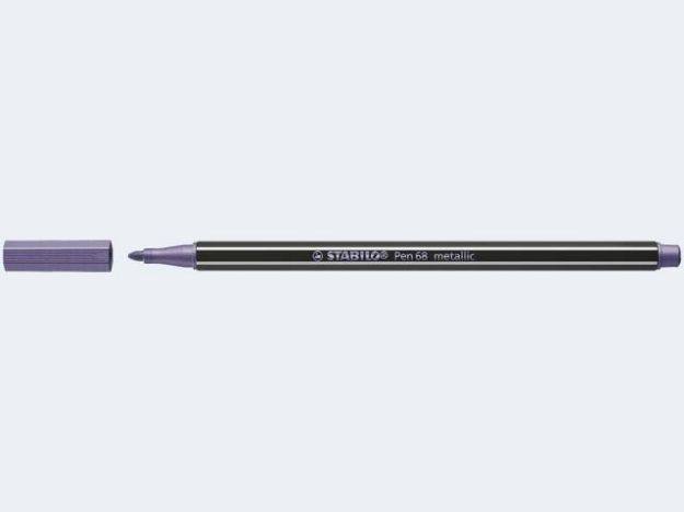 Bild von Stabilo Pen68 metallic violett - Eine Verkaufseinheit = 10 Stück - 68/855