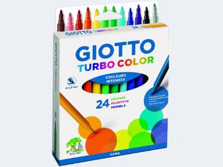 Zeige Details für 24 Giotto Fasermaler Turbo Color - F072400 Bild von 24 Giotto Fasermaler Turbo Color - F072400