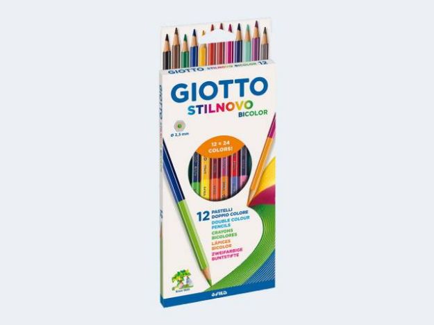 Bild von 12 Farbstifte Giotto Stilnovo Bicolor - 256900