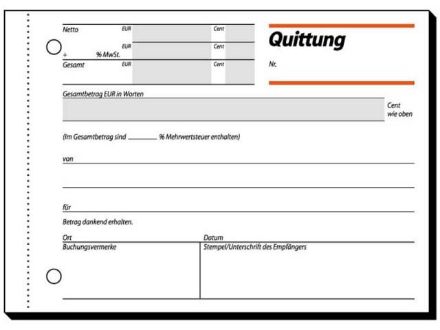 Zeige Details für Quittungen QU615 A6/50Bl Bild von Quittungen QU615 A6/50Bl