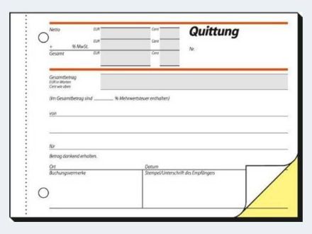 Zeige Details für Quittungen SD21 A6/2x40Bl - SD021 Bild von Quittungen SD21 A6/2x40Bl - SD021