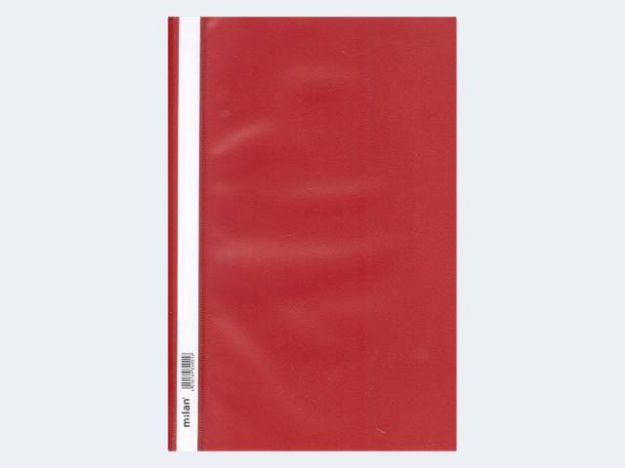 Bild von Milan Schnellhefter A4 rot Plastik - Eine Verkaufseinheit = 25 Stück - 840/01