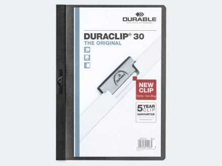 Zeige Details für Duraclip-Mappe A4 schwarz D2200 Plastik 30Bl - 220001 Bild von Duraclip-Mappe A4 schwarz D2200 Plastik 30Bl - 220001