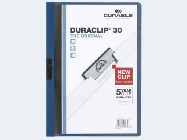 Bild von Duraclip-Mappe A4 dunkelblau D2200 Plastik 30Bl - 220007