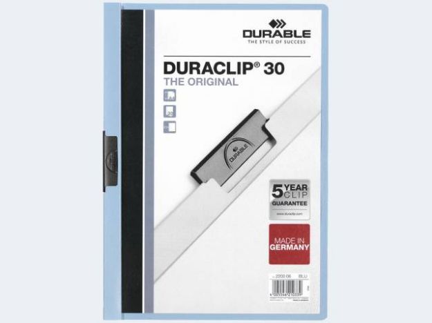 Bild von Duraclip-Mappe A4 blau D2200 Plastik 30Bl - 220006