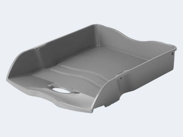 Bild von Briefkorb C4 dunkelgrau recyceltem Kunststoff - 10298-991