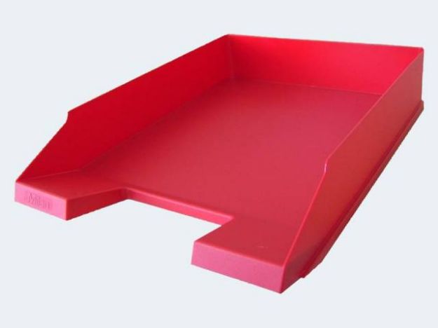 Bild von Milan Briefkorb rot stapelbar - 1027-X-17