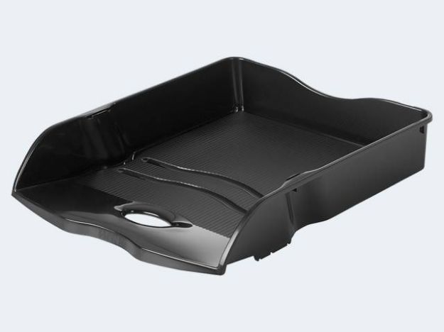 Bild von Briefkorb C4 schwarz recyceltem Kunststoff - 10298-913