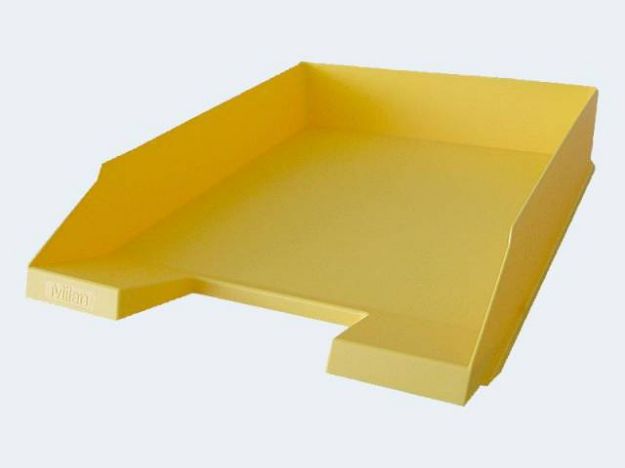 Bild von Briefkorb A4 gelb stapelbar - 1027-X-15