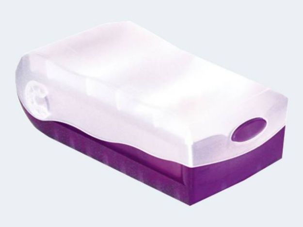 Bild von Croco Lernkartei A7 lila transluzent - 997-673