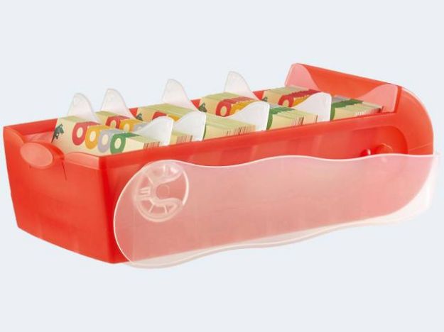 Bild von Croco Lernkartei A7 rot transluzent - 997-617