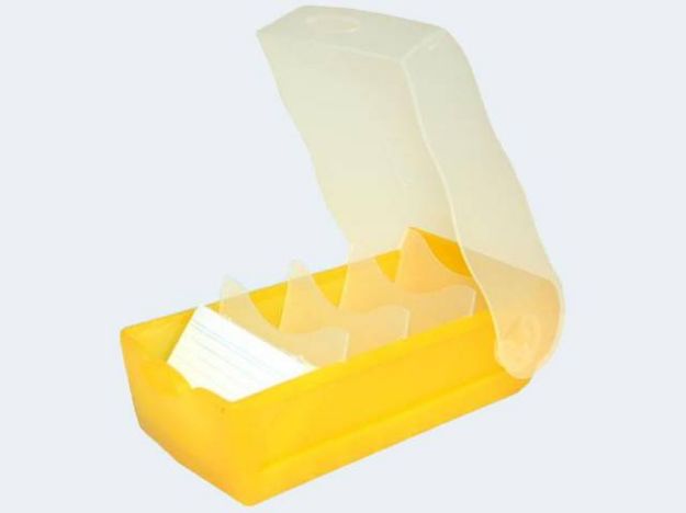 Bild von Croco Lernkartei A8 gelb transluzent - 998-653