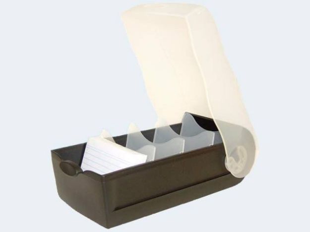 Bild von Croco Lernkartei A8 grau transluzent - 998-693