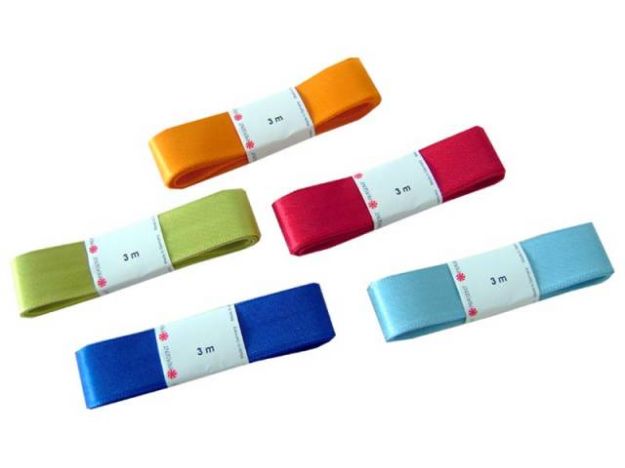 Bild von Textilband 25mmx3m Stränge Europa bunt - Eine Verkaufseinheit = 12 Stück - 60525-099