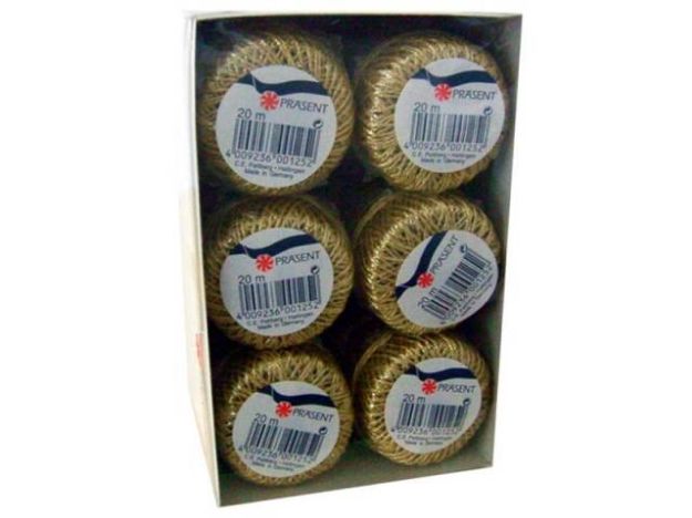 Bild von Kordel 2mmx20m gold Wolga - 127-634