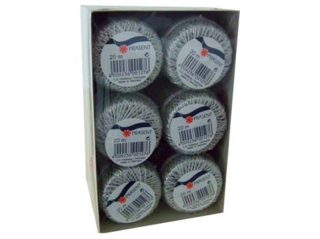 Bild von Kordel 2mmx20m silber Wolga - 127-631