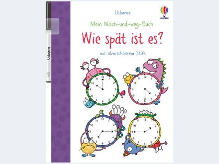 Zeige Details für Usborne Wisch-und-weg-Buch Wie spät ist es? 24S/A4 - 791-684 Bild von Usborne Wisch-und-weg-Buch Wie spät ist es? 24S/A4 - 791-684