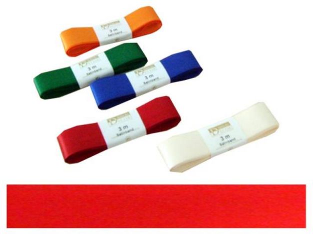 Bild von Satinband 25mmx3m bunte Stränge - Eine Verkaufseinheit = 15 Stück - 1972025991503