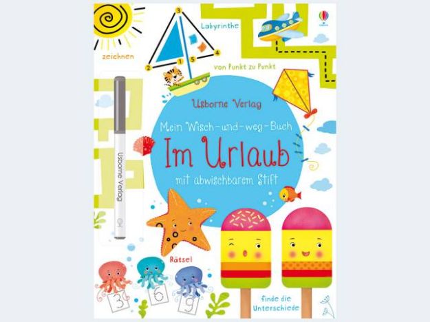 Bild von Usborne Wisch-und-weg-Buch Urlaub 24/A4 mit abwisc - 78232-414-0