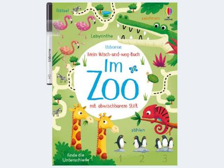 Zeige Details für Usborne Wisch-und-weg-Buch Im Zoo 4J 24S/A4 mit - 791677 Bild von Usborne Wisch-und-weg-Buch Im Zoo 4J 24S/A4 mit - 791677