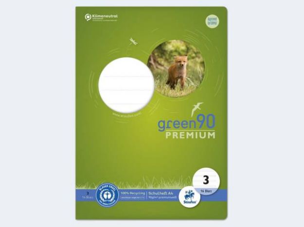 Bild von Heft Green 90 A4/16 Lin 3 90g - Eine Verkaufseinheit = 10 Stück - 040782003