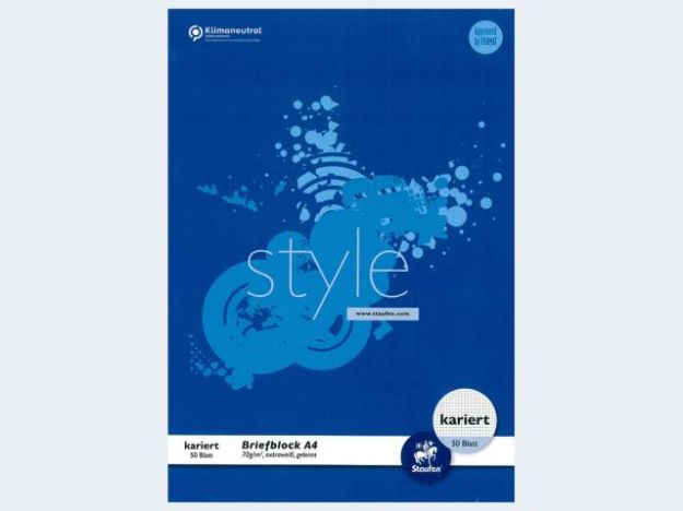 Bild von Briefblock A4/50 Lin22 70g kariert - Eine Verkaufseinheit = 10 Stück - 608742020