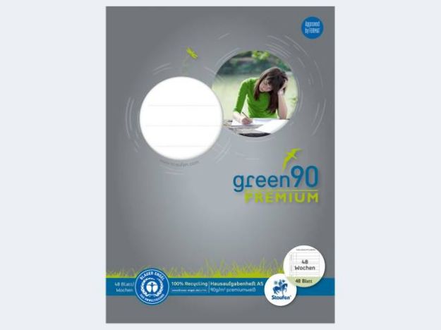 Bild von Aufgabenheft Green A5/48 Wochen 90g - Eine Verkaufseinheit = 10 Stück - 040788003