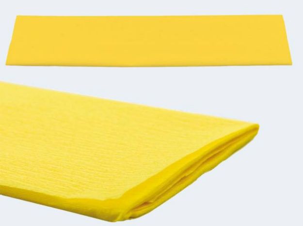 Bild von Krepp-Papier 50x250 gelb - Eine Verkaufseinheit = 10 Stück - 12061-106