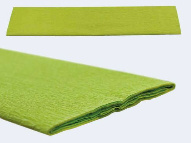 Bild von Krepp-Papier 50x250 apfelgrün - Eine Verkaufseinheit = 10 Stück - 12061-110