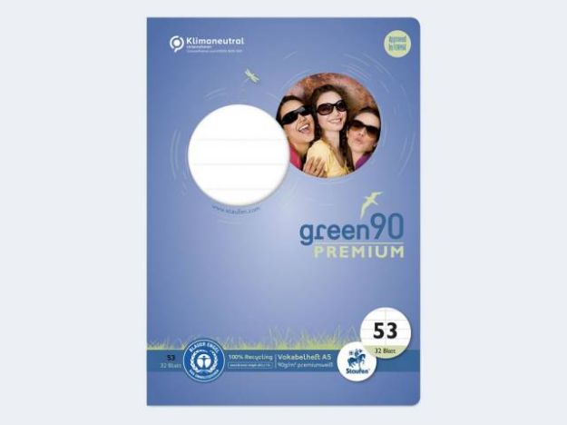 Bild von Vokabelheft A5/32 Green 90g 2-spaltig - Eine Verkaufseinheit = 10 Stück - 040786053