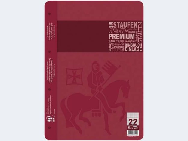 Bild von Ringbucheinlage A4/50 Lin22 90g kar Premium - Eine Verkaufseinheit = 10 Stück - 33122
