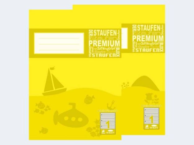 Bild von Arbeitsblock A4/50 Lin1 90g liniert - Eine Verkaufseinheit = 10 Stück - 44201