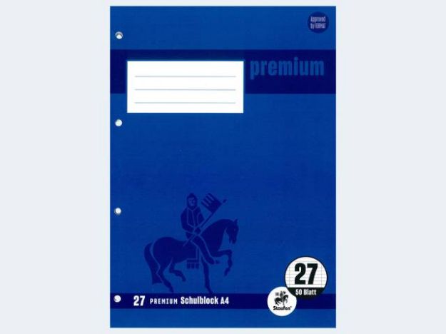 Bild von Briefblock A4/50 Lin27 70g lin 4 Löcher - Eine Verkaufseinheit = 10 Stück - 44227