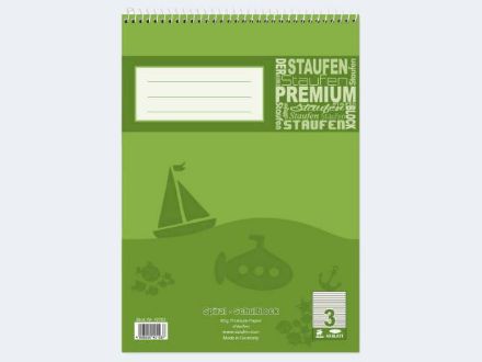 Zeige Details für Spiral-Schulblock A5/40 Lin3 liniert perf - Eine Verkaufseinheit = 10 Stück - 42103 Bild von Spiral-Schulblock A5/40 Lin3 liniert perf - Eine Verkaufseinheit = 10 Stück - 42103