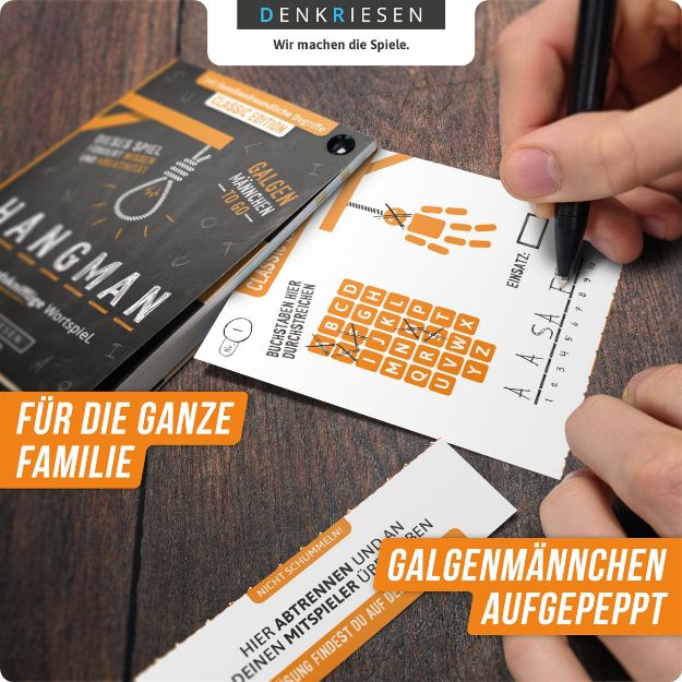 Bild von HANGMAN - CLASSIC EDITION "Galgenmännchen TO GO" - HM2001