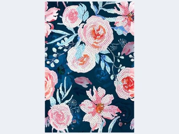 Bild von Crystal Art Notebook Rosa Rosen (50 Seiten) - CANJ18