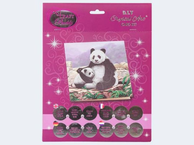 Bild von Crystal Card Panda 18x18cm - CCK-A44