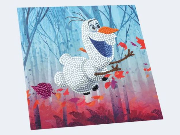 Bild von Crystal Art Card Olaf 18x18cm - CCK-DNY801