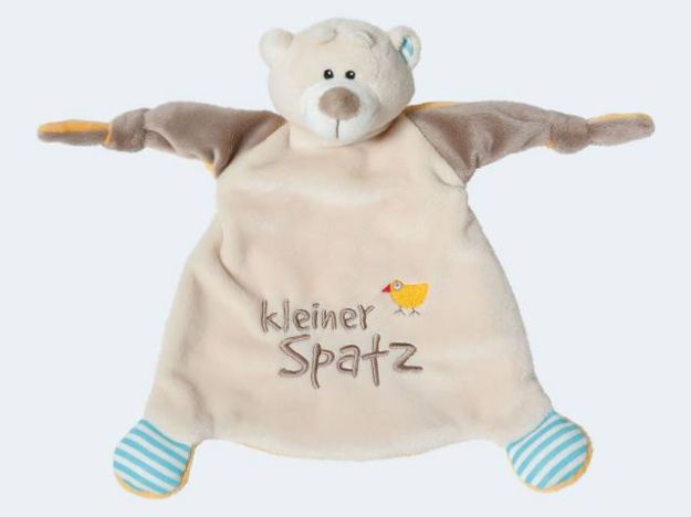 Bild von NICI Schmusetuch Bär "kleiner Spatz" 25x25cm - 40041