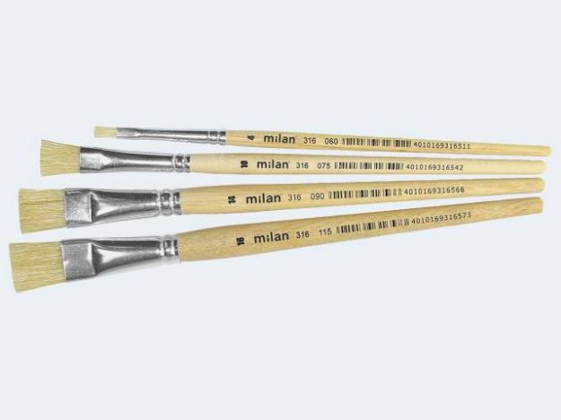 Bild von Milan Borstenpinsel 316/18 kurz - Eine Verkaufseinheit = 6 Stück