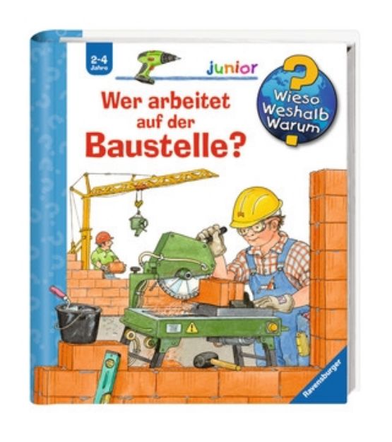 Bild von Ravensburger 32640 Wieso? Weshalb? Warum? junior: Wer arbeitet auf der Baustelle? (Band 55)