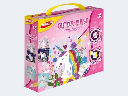 Zeige Details für Bastelset Glitzerkunst 4 bunte Einhorn Bilder - J41800 Bild von Bastelset Glitzerkunst 4 bunte Einhorn Bilder - J41800