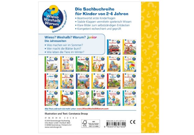 Bild von Ravensburger 32730 Wieso? Weshalb? Warum? junior: Die Jahreszeiten (Band 10)