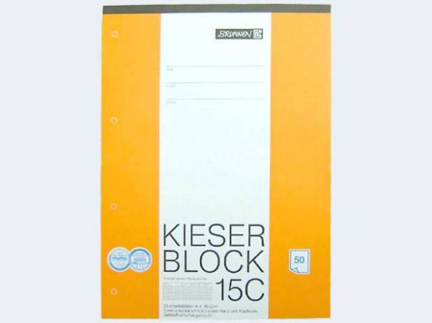 Bild von Arbeitsblock Kieser A4/50 15C 80g kariert - Eine Verkaufseinheit = 10 Stück - 0015C