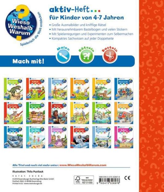 Bild von Aktiv-Heft WWW Fußball 4J 20S Malen/Basteln - 32697-6