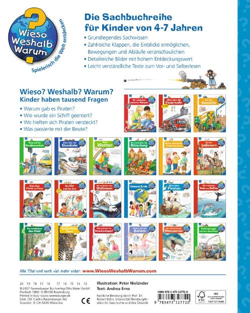Bild von Ravensburger 32772 Wieso? Weshalb? Warum? 40: Alles über Piraten